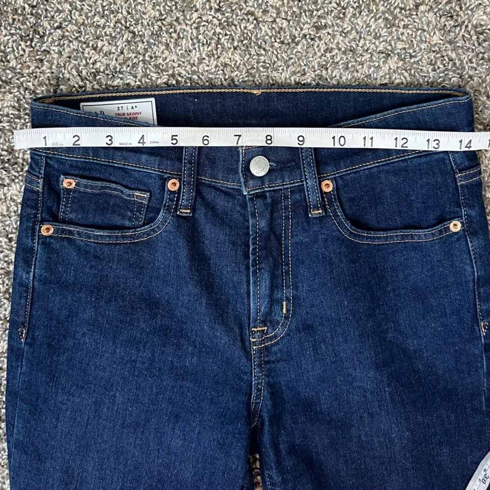 Gap Y2K Festival Ready Women’s Blue Indigo True Skinny Jeans - Picture 5 of 6